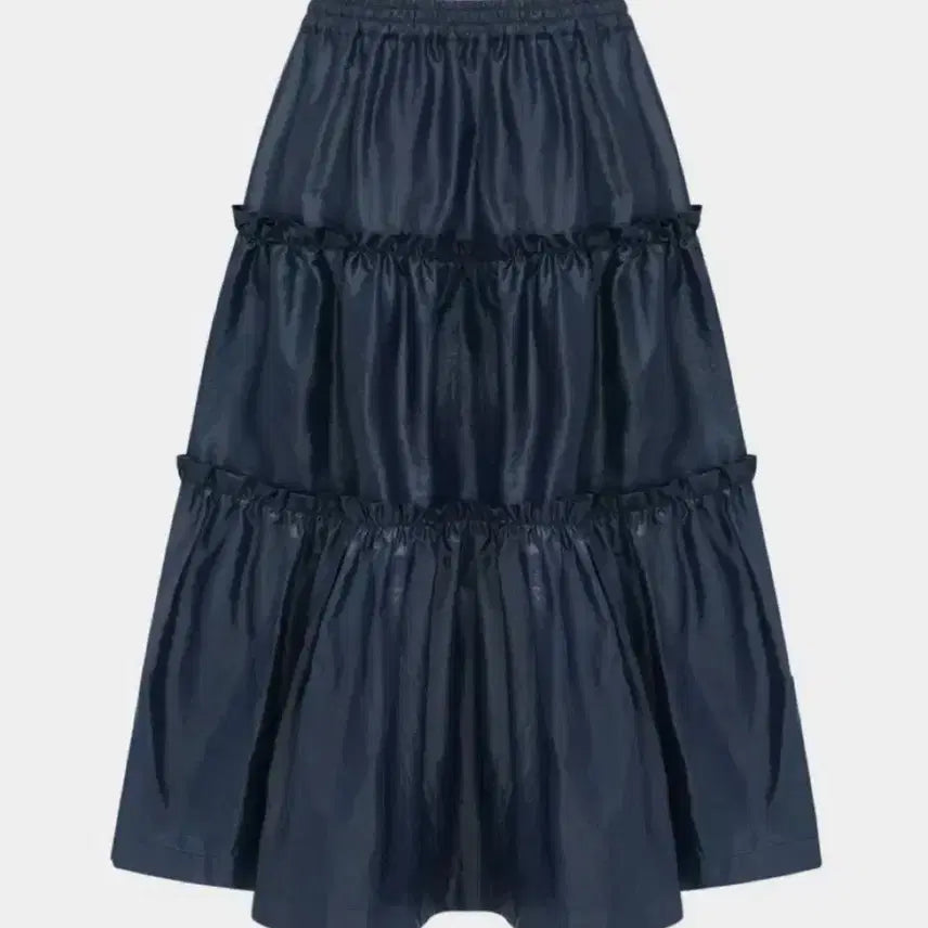 [BUNJANG] Margot Ruffle Skirt Navy M / [실착1회] 포니테일 Margot 캉캉 스커트 (M)