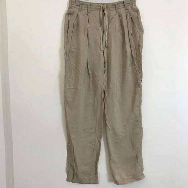 [BUNJANG] Insilence Drape Loose Fit Pants Beige S / 인사일런스 드레이프 루즈핏 팬츠 [S]