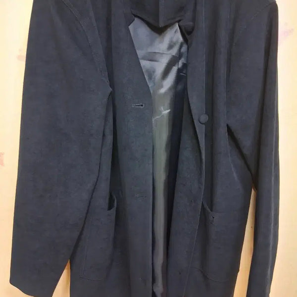 [BUNJANG] Dark Navy Half Coat / 진한 네이비 하프 코트