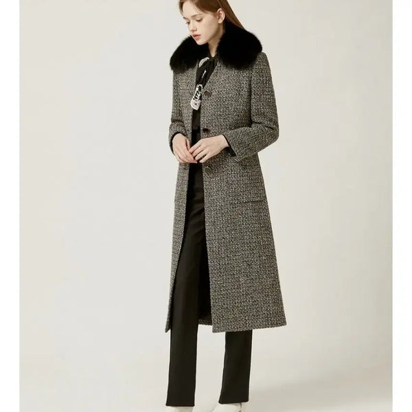 [BUNJANG] Moje Espoir Fox Fur Collar Coat Size 77 / 새상품) 모조에스핀 코트 77