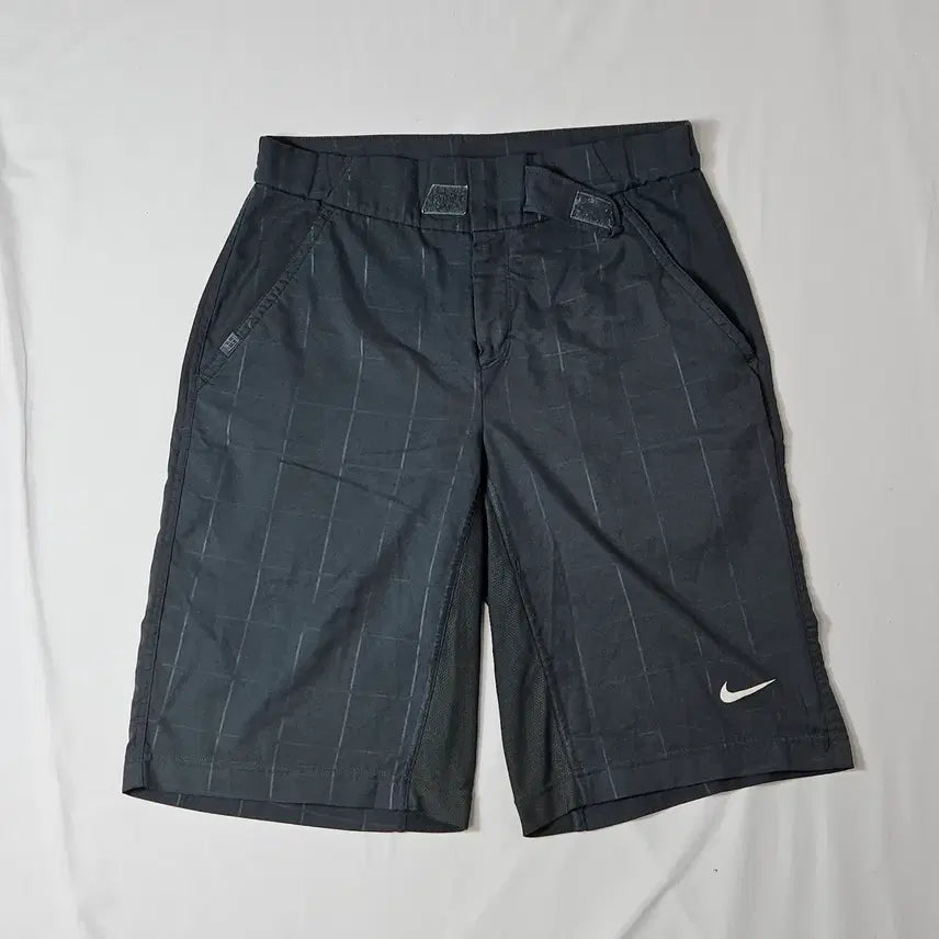 [BUNJANG] Nike 00s Checkered Velcro Shorts / 00s 나이키 체크 벨크로 숏팬츠 반바지 우븐테크올드스쿨 빈티지 M 32