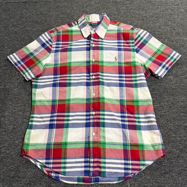 [BUNJANG] Polo Ralph Lauren Classic Fit Plaid Oxford Shirt M / 폴로 랄프로렌 클래식핏 플레이드 옥스포드 셔츠