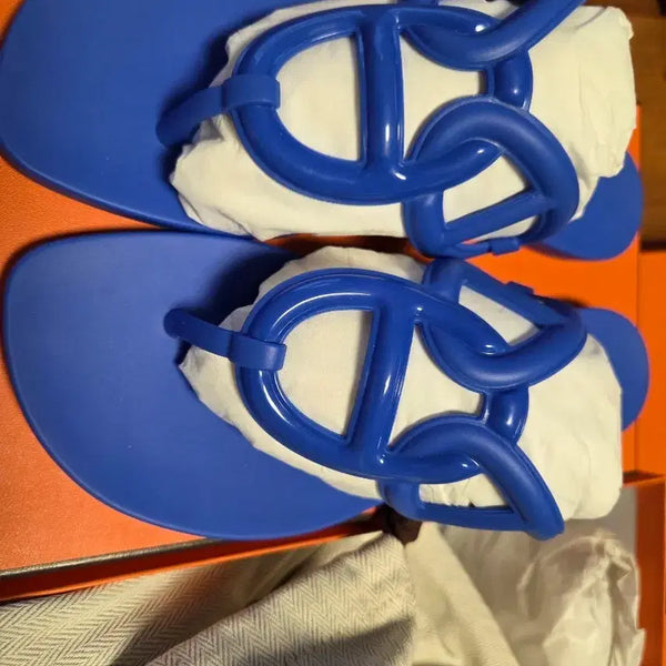 [BUNJANG] Hermes Ezeri Jelly Shoes Blue Outremer EU35 / 에르메스 에제리 블루 아웃리머 새상품