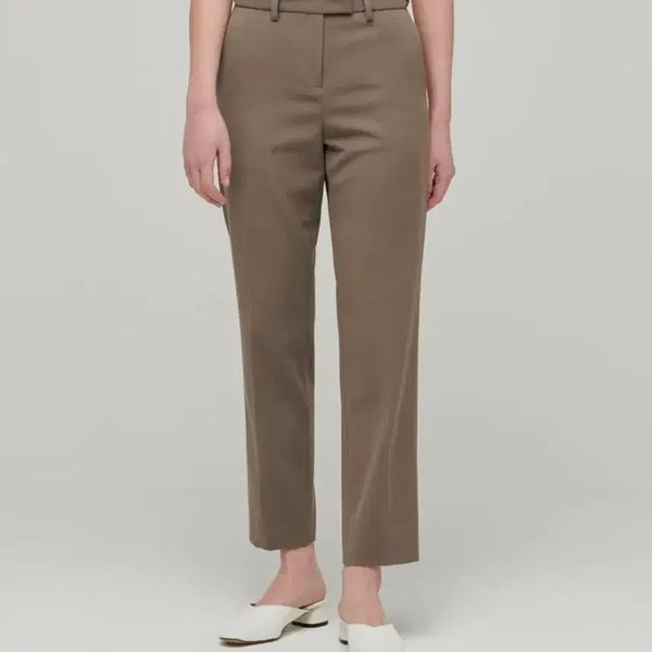 [BUNJANG] Musinsa Standard Women's Slim Straight Hidden Banding Slacks Dusty Beige / 새상품*무신사스탠다드 우먼즈 슬림 스트레이트 히든 밴딩 슬랙스