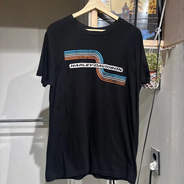 [BUNJANG] Harley-Davidson Racing Stripe Logo T-Shirt / HarleyDavidson Racing Stripe Logo Tee