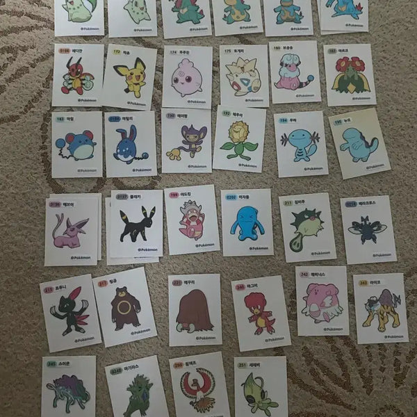 [BUNJANG] Pokemon Stickers Gen 2 / 포켓몬띠부씰 2세대 교환및 판매