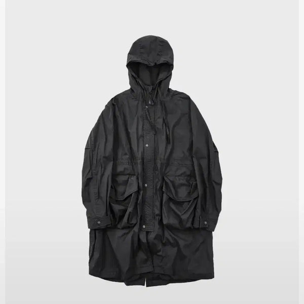 [BUNJANG] 999humanity Balance Nylon Fishtail Jacket Black / 999휴머니티 워크 발란스 나일론 피쉬테일 자켓 (블랙)