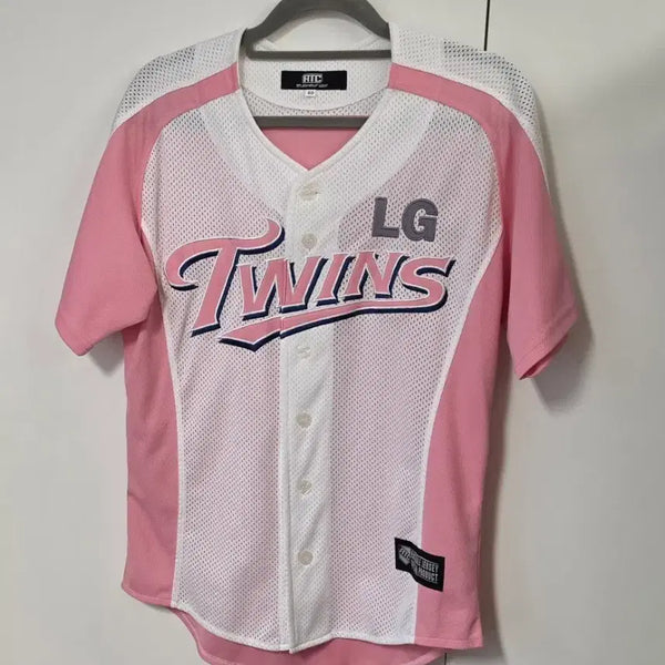 [BUNJANG] LG Twins Pink Baseball Jersey (Size 85) / LG 트윈스 핑크 유니폼 85