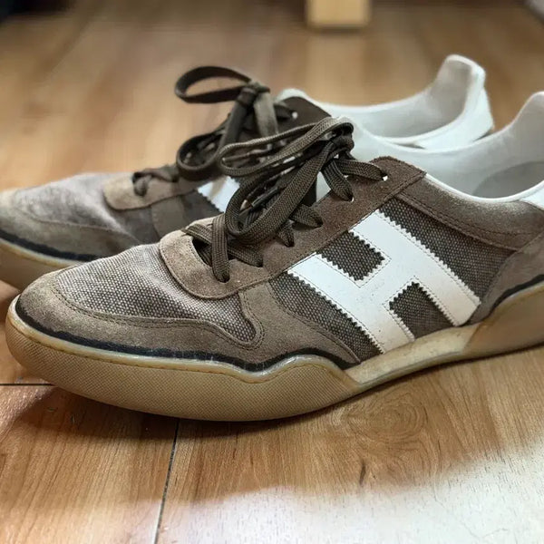 [BUNJANG] Hogan Suede Sneakers (Brown, 270mm) / 호건 스니커즈 브라운 9(270mm)