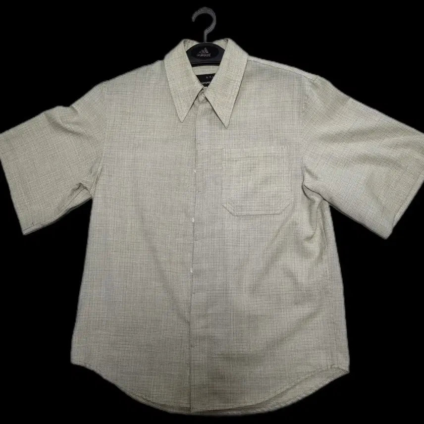 [BUNJANG] STU Oversized Check Short-Sleeve Shirt M / STU 에스티유 오버핏 체크 반팔 셔츠 남방 M