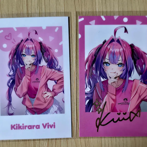 [BUNJANG] Hololive Kikilaravivi Umeda Station Cheki Set / 홀로라이브 키키라라비비 우메다역 체키 2종 세트
