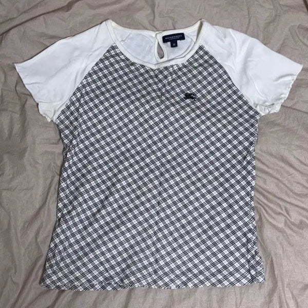 [BUNJANG] Burberry Vintage Raglan Short Sleeve T-Shirt / 버버리 빈티지 나그랑 반팔