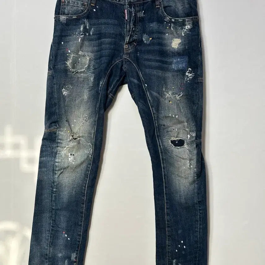 [BUNJANG] Dsquared2 Painting Wash Jeans Size 48 / 디스퀘어드2 페인팅 워싱 청바지 48사이즈