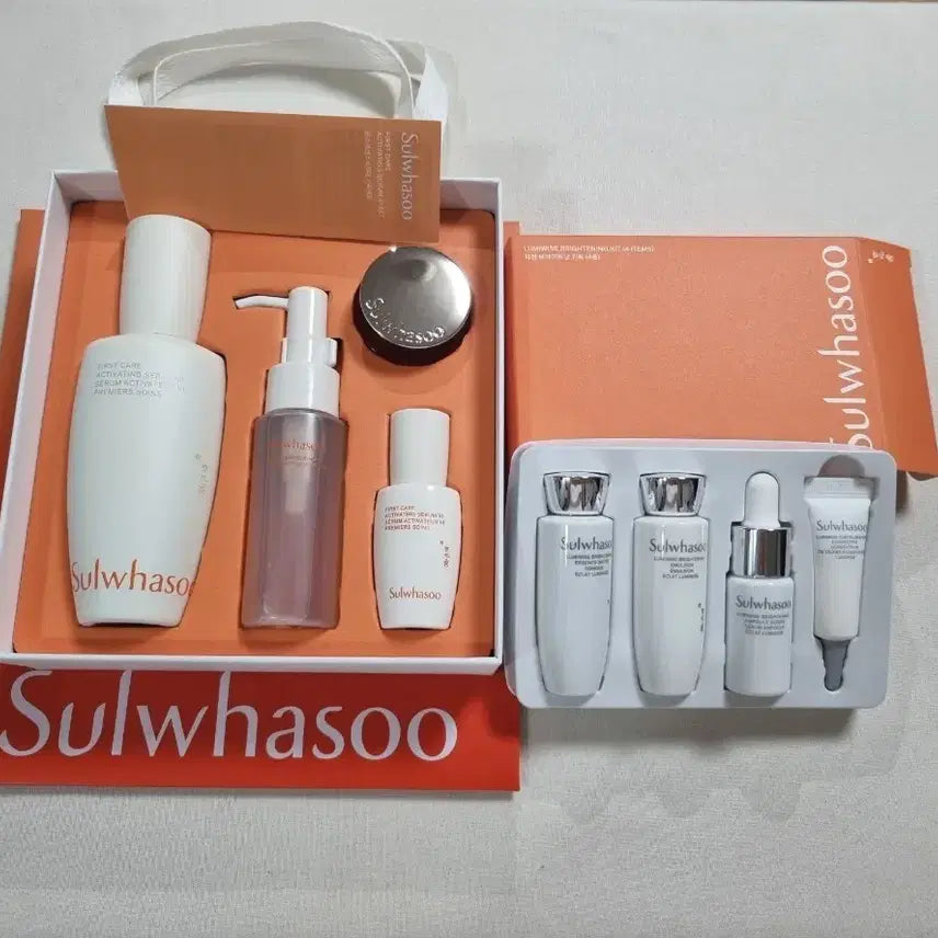 [BUNJANG] Sulwhasoo First Care Activating Serum 6th Gen 90ml Special Set with Clarifying Cleansing Foam and Concentrated Ginseng Renewing Cream / 쇼핑백 포함) 설화수 윤조에센스 6세대 90ml 기획세트 자정