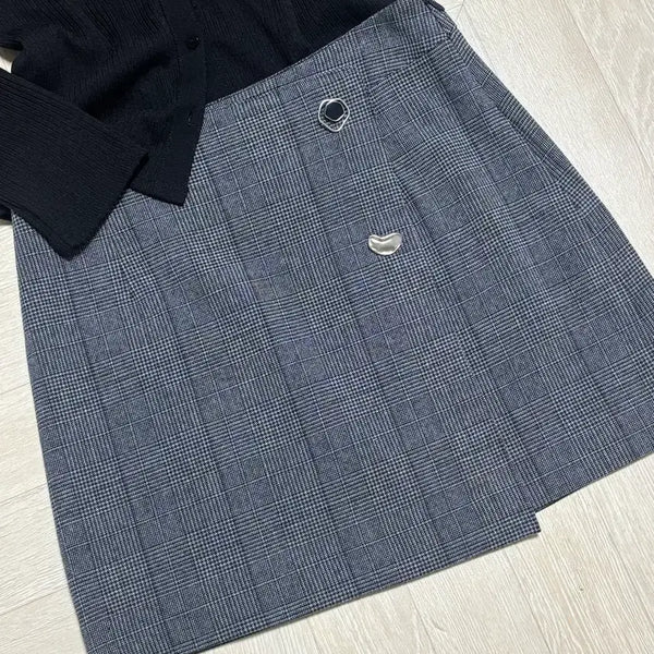 [BUNJANG] It Michaa Check Skirt / 잇미샤 체크 스커트