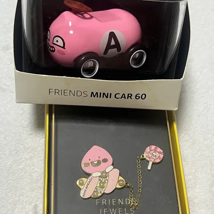 [BUNJANG] Kakao Apeach Mini Car & Jewelry Set / 카카오 어피치 세트