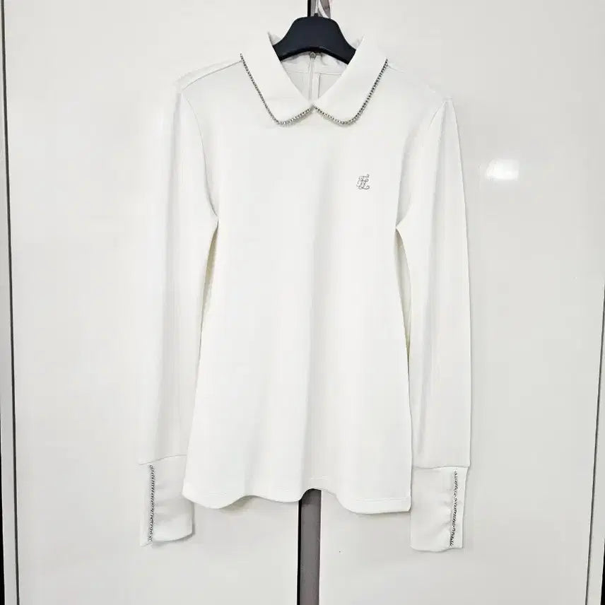 [BUNJANG] Fair Liar Women's Golf T-Shirt XS White Cubic Detail / 페어라이어 여성티.XS사이즈