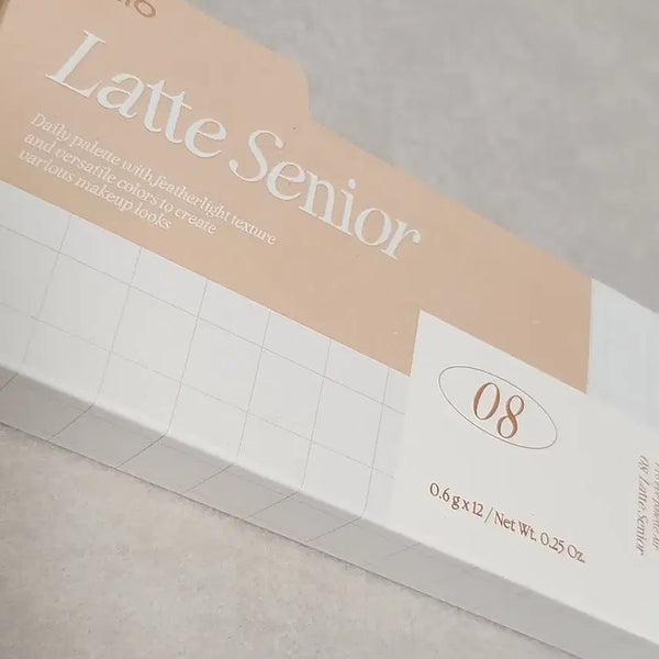 [BUNJANG] Clio Pro Eye Palette Air 08 Latte Senior (Sealed) with Bonus Brush / 미개봉 브러쉬 증정 클리오 프로 아이 팔레트 에어 08 라떼는 선임