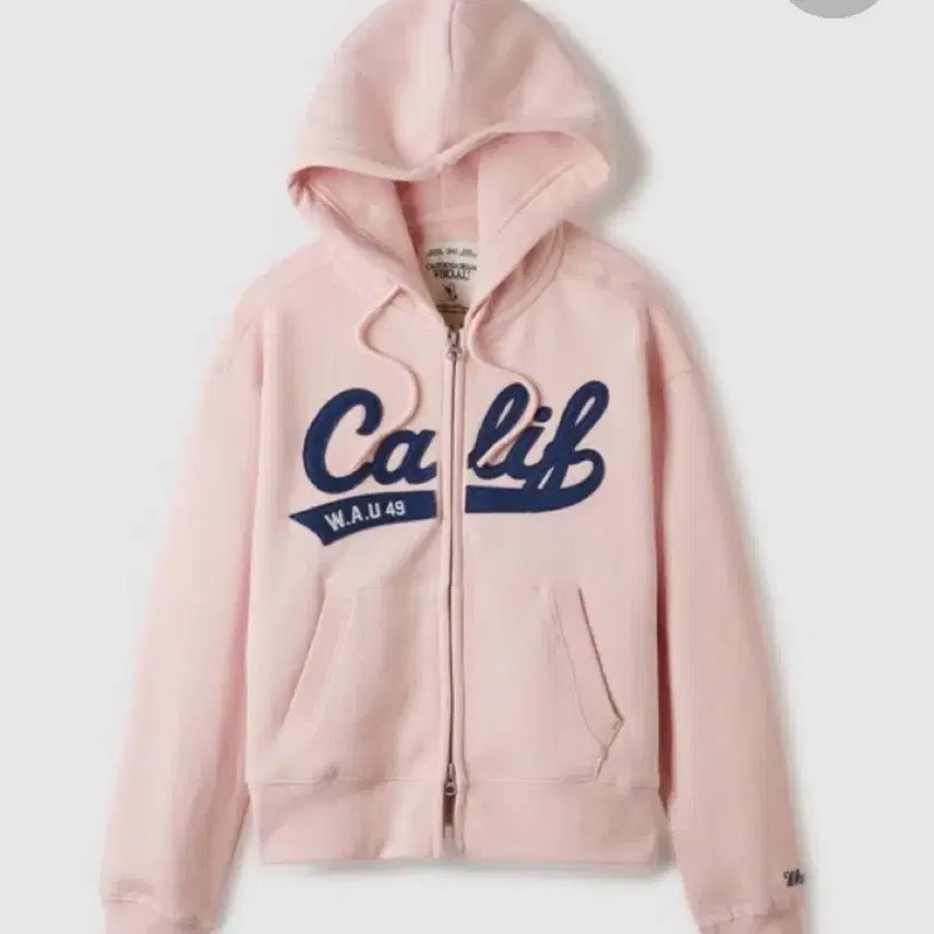 [BUNJANG] Who Are You Pink Hoodie Zip-up / 후아유 핑크 후드집업