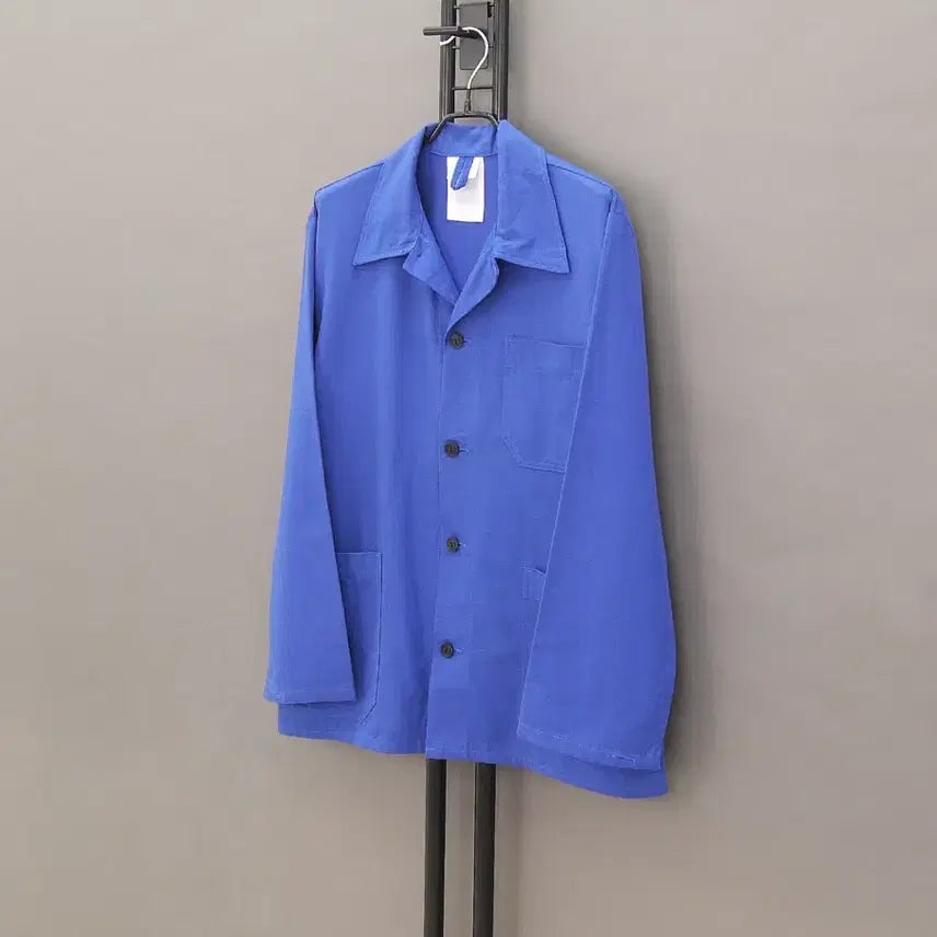 [BUNJANG] Mercord 90's French Twill Work Jacket / Mercord 90's 메르코드 폴란드 트윌 블루 프렌치 워크자켓~105