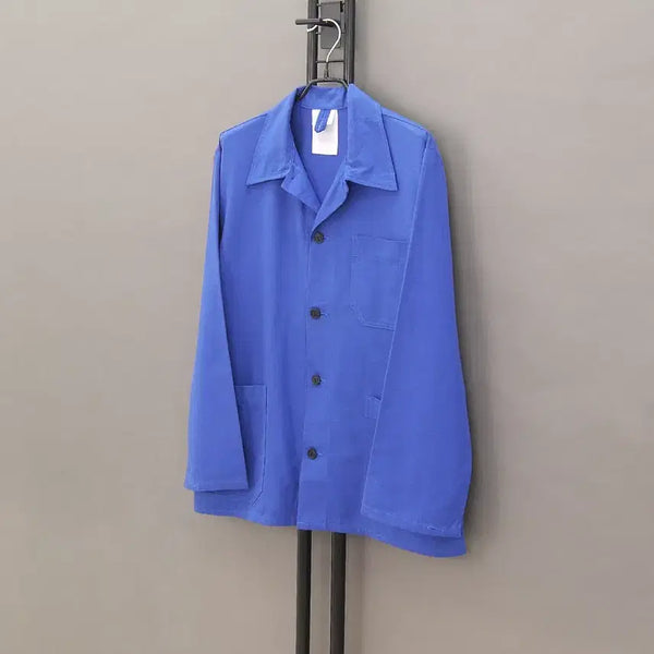 [BUNJANG] Mercord 90's French Twill Work Jacket / Mercord 90's 메르코드 폴란드 트윌 블루 프렌치 워크자켓~105