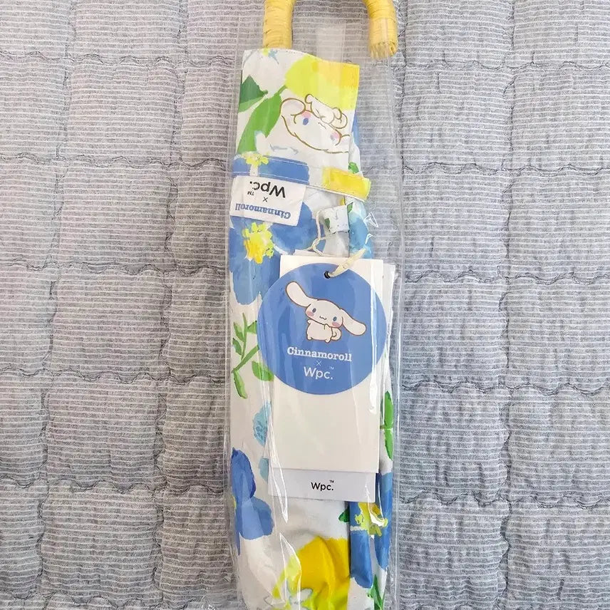 [BUNJANG] Wpc Sanrio Collaboration Watercolor Cinnamoroll 3-Section Blackout Parasol Umbrella / Wpc 양산 산리오 콜라보 수채화 시나모롤 3단 암막 양우산 우양산
