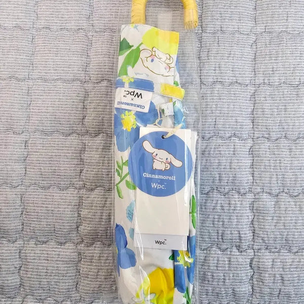 [BUNJANG] Wpc Sanrio Collaboration Watercolor Cinnamoroll 3-Section Blackout Parasol Umbrella / Wpc 양산 산리오 콜라보 수채화 시나모롤 3단 암막 양우산 우양산