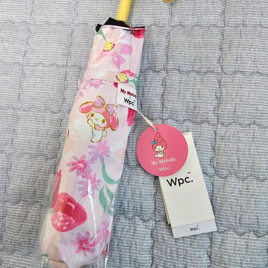 [BUNJANG] Wpc Sanrio Collaboration Watercolor My Melody 3-Section Blackout Umbrella / Wpc 양산 산리오 콜라보 수채화 마이멜로디 3단 암막 양우산 우양산