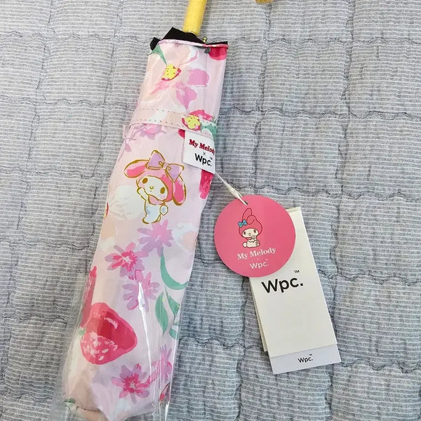 [BUNJANG] Wpc Sanrio Collaboration Watercolor My Melody 3-Section Blackout Umbrella / Wpc 양산 산리오 콜라보 수채화 마이멜로디 3단 암막 양우산 우양산