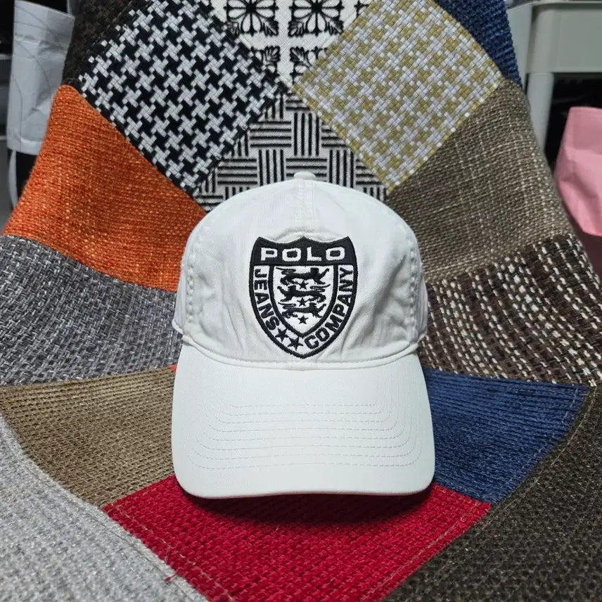 [BUNJANG] Polo Ralph Lauren Polo Jeans 90s Shield Ball Cap White / [OS] 폴로랄프로렌 폴로진스 빈티지 90s 쉴드 볼캡 화이트