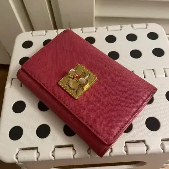 [BUNJANG] Lovecat Pink Women's Bifold Wallet / 러브캣 핑크 지갑