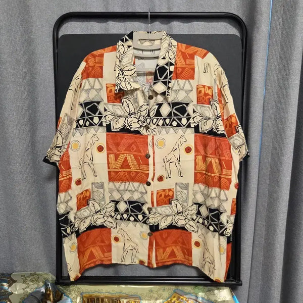 [BUNJANG] 90s Made In Canada Hawaiian Short Sleeve Shirt L / 90s 캐나다제 하와이안 반팔 셔츠 L(100)