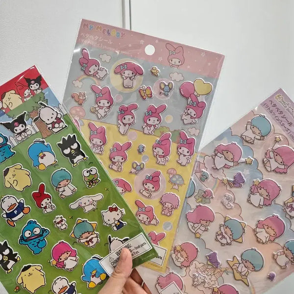 [BUNJANG] Sanrio My Melody & Little Twin Stars 3D Sticker / 일본정품 산리오 마이멜로디 리틀트윈스타 입체스티커