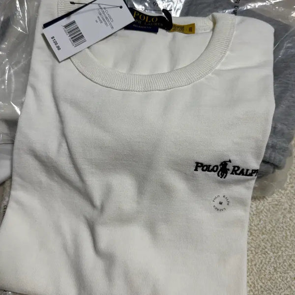 [BUNJANG] Polo Ralph Lauren White Short Sleeve T-Shirt / 폴로 랄프로렌 화이트 반팔 티셔츠 S,M