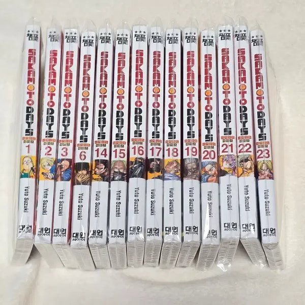 [BUNJANG] SakActionModetto Days Manga Vol. 1-3, 6, 14-23 Bundle Set / 사카모토데이즈 만화책 더특 초판 만화책 사카데이