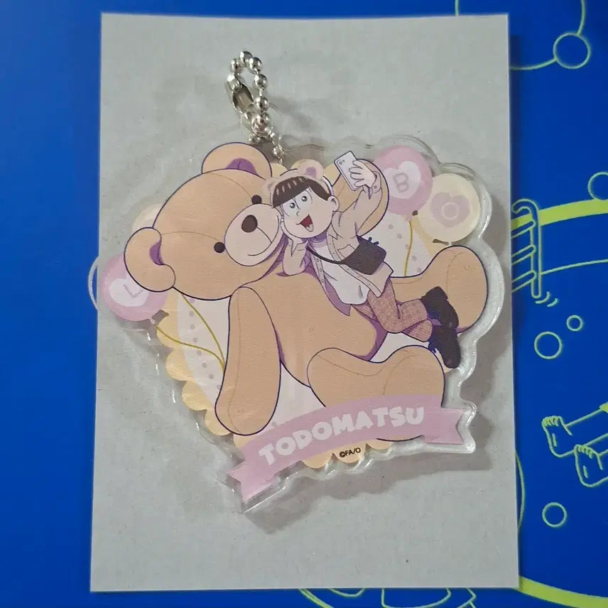 [BUNJANG] Osomatsusan Honpo Labo Acrylic Keychain Todomatsu / 오소마츠상 콜라보 카페 혼포 labo 아크릴 키홀더 토도마츠 6
