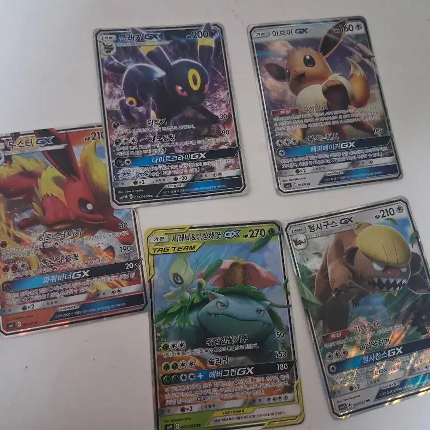 [BUNJANG] Pokemon "Detective Pikachu" & "Booster" & "Eevee" & "Umbreon" & "Celebi & Bulbasaur GX" Bundle Set / 포켓몬형사구스/부스터/이브이/블래키/세레비&이상해씨GX일괄