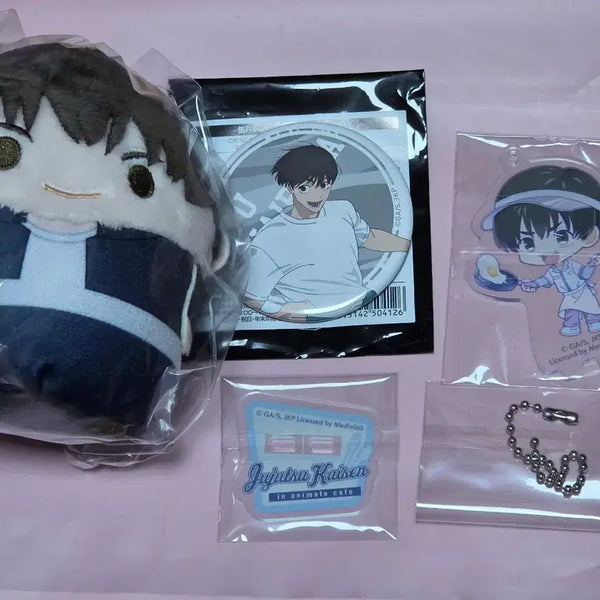 [BUNJANG] Jujutsu Kaisen Yū Hayabara Animate Jujucafe Acrylic Stand & Can Badge Set / 주술회전 애니메이트 쥬쥬카페 하이바라 세트 (아크릴스탠드 후와 캔뱃지)