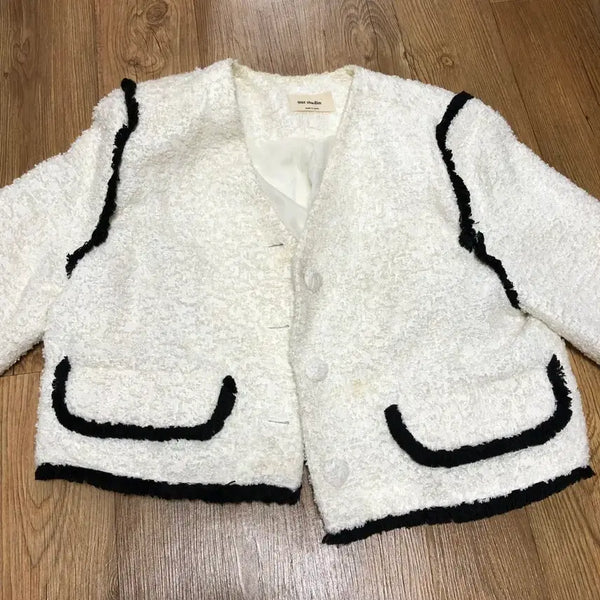 [BUNJANG] Our Studio Tweed Jacket White / our studio 트위드 자켓 흰색