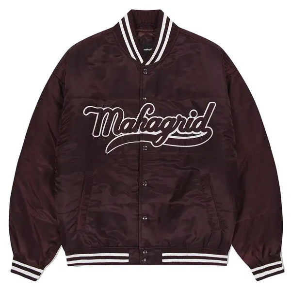 [BUNJANG] Mahagrid Stadium Jacket Brown L / 마하그리드 스타디움 자켓 브라운 L
