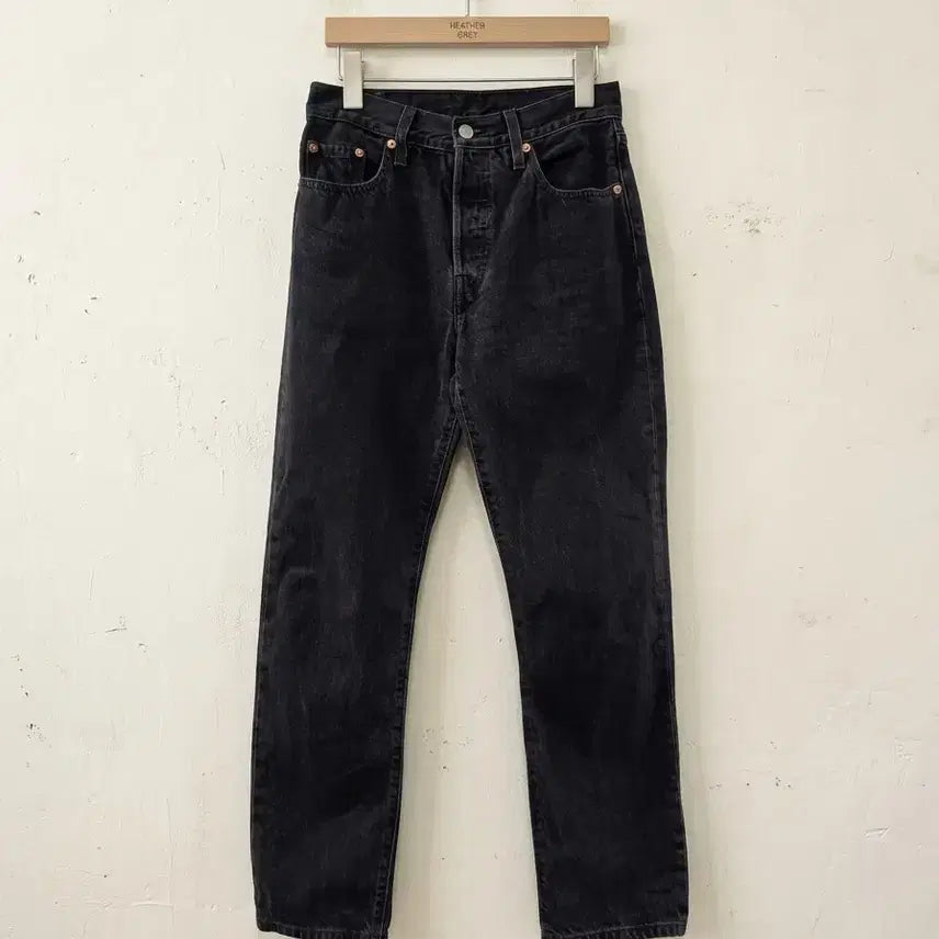 [BUNJANG] Levi's 501 Black Denim Pants W25 / 리바이스 501 흑청 W25
