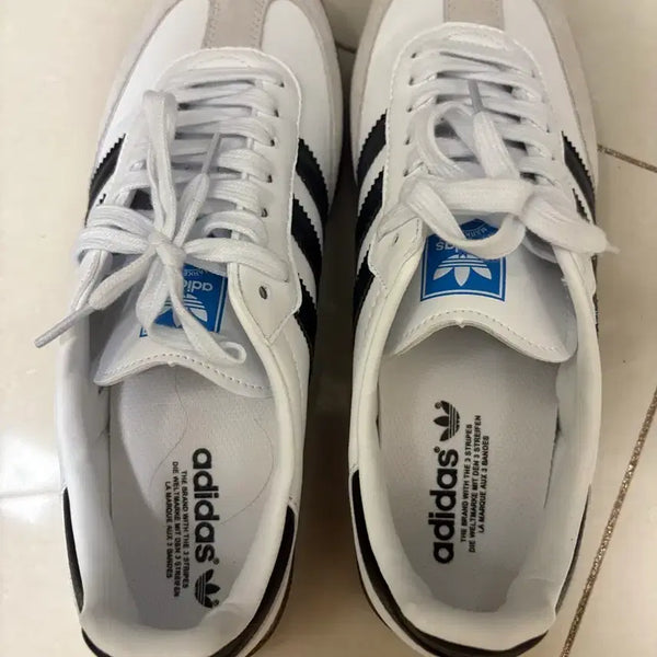 [BUNJANG] Adidas Samba OG White Black Sneakers / 아디다스 삼바 OG 흰검 운동화