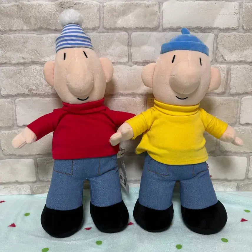 [BUNJANG] Pat & Mat Medium Doll Set with Bonus Keychain / @키링 증정이벤트@ 패트와 매트 중형인형 세트