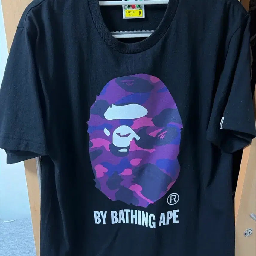 [BUNJANG] BAPE Purple Camo Short Sleeve T-Shirt M / 베이프 퍼플 카모 반팔 티셔츠 M