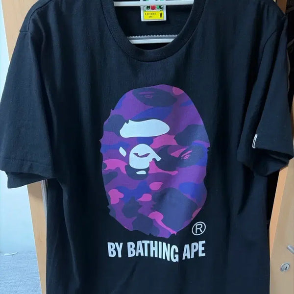 [BUNJANG] BAPE Purple Camo Short Sleeve T-Shirt M / 베이프 퍼플 카모 반팔 티셔츠 M