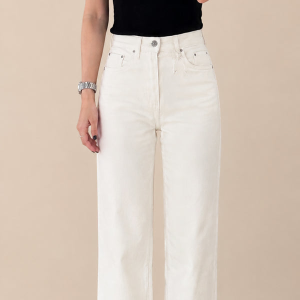 [BUNJANG] Totem Classic Cut Denim Jeans / 토템 클래식 컷 데님 청바지 오프 화이트 222-235-748-110