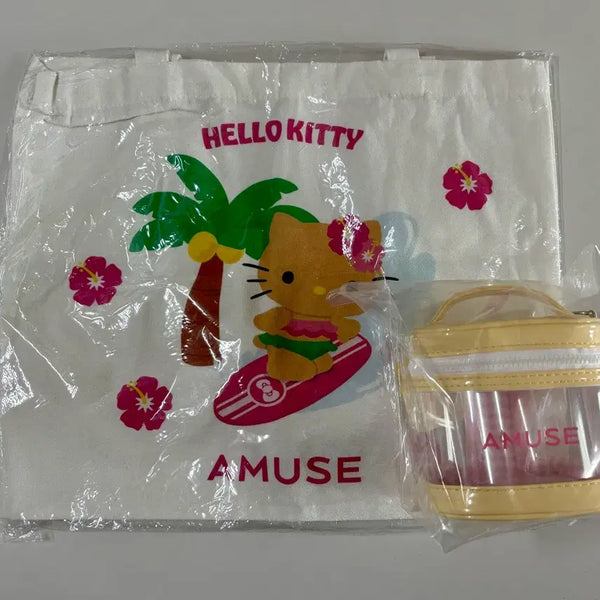 [BUNJANG] Amuse Butter Pouch + Tanning Kitty Eco Bag / 어뮤즈 버터파우치+태닝키티 에코백