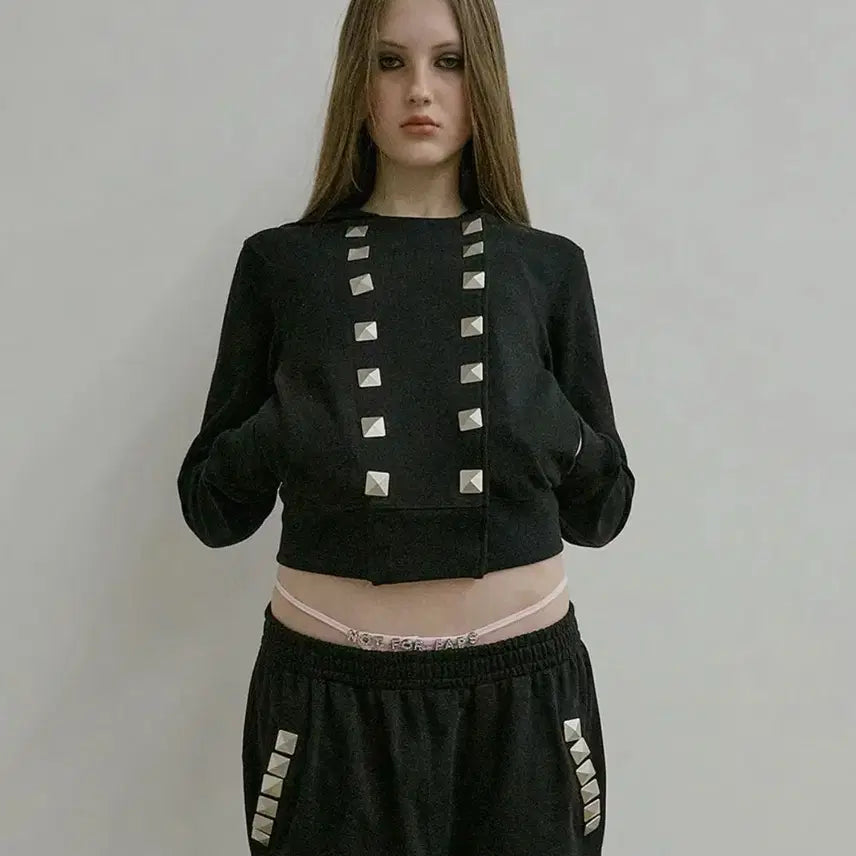 [BUNJANG] Sculptor Napoleon Stud Hoodie Black / 스컬프터 Napoleon Stud Hoodie Black