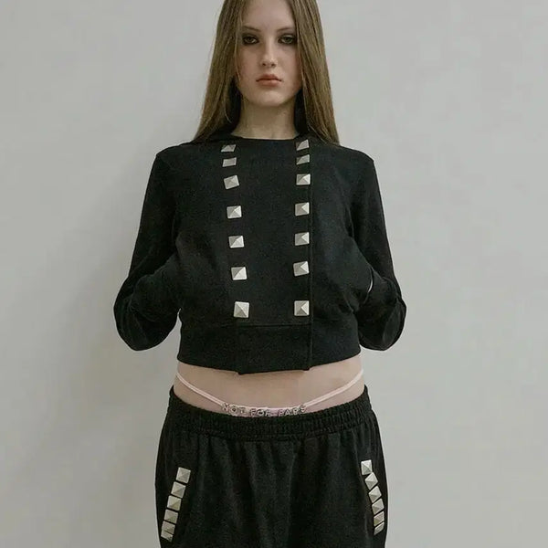 [BUNJANG] Sculptor Napoleon Stud Hoodie Black / 스컬프터 Napoleon Stud Hoodie Black