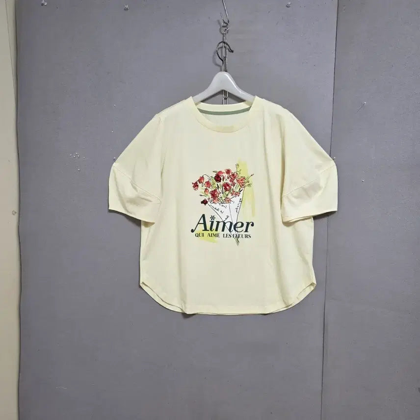 [BUNJANG] United Colors of Benetton Loose Fit T-Shirt Yellow / s하루특가s30  베네통 루즈한 티셔츠 n5810